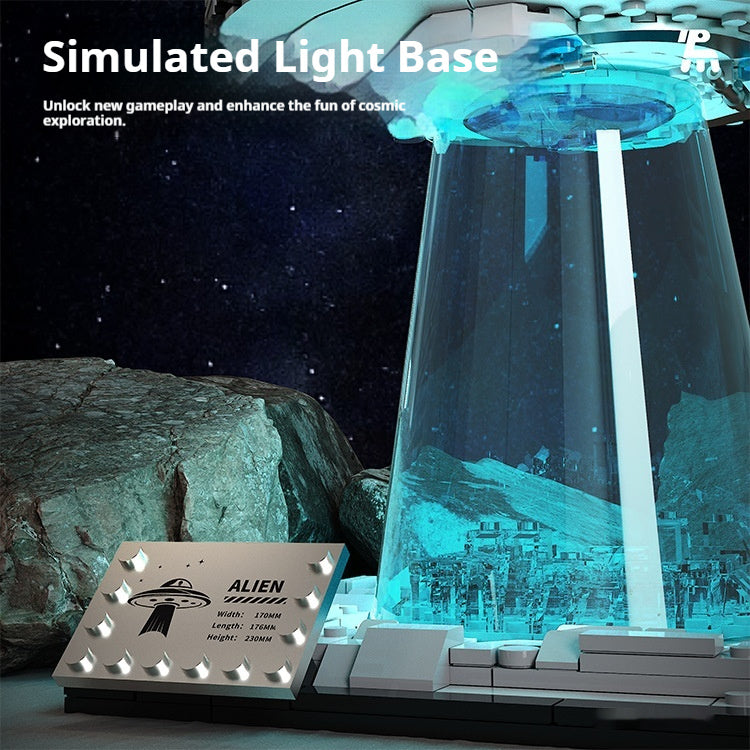 UFO Space Exploration Display Model – Light-Up Spaceship Building Kit