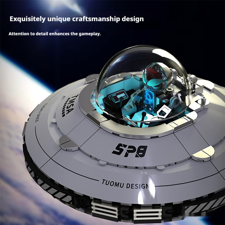 UFO Space Exploration Display Model – Light-Up Spaceship Building Kit