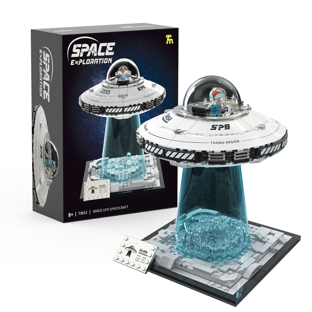 UFO Space Exploration Display Model – Light-Up Spaceship Building Kit