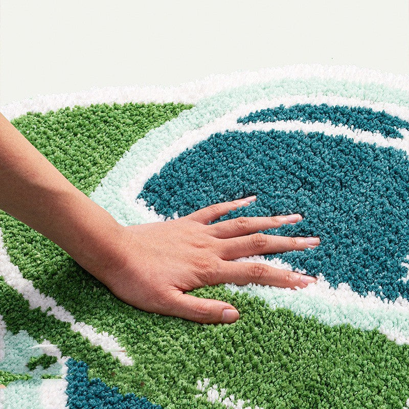 Interstellar Orbit Rug – 3ft x 4ft Soft Flocked Alien Carpet